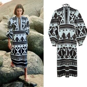 Johanna Ortiz Sierra Madre Printed Cotton Tunic  Dress